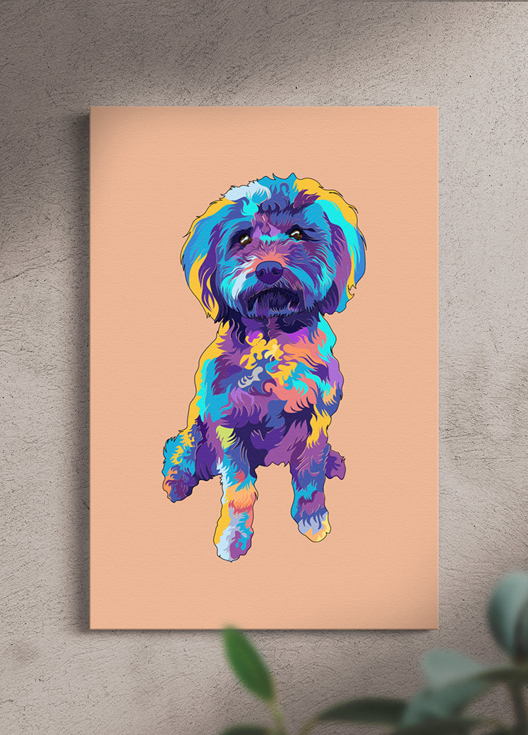 Vivid Minimalist - Custom Pet Portrait