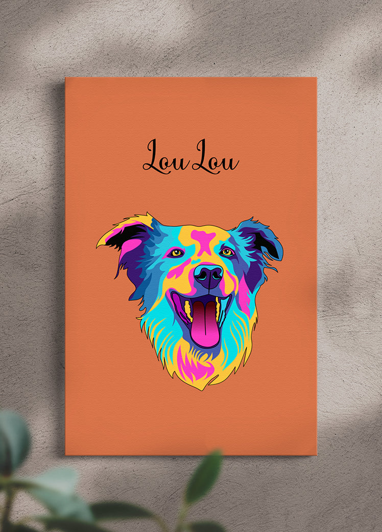 Vivid Minimalist - Custom Pet Portrait