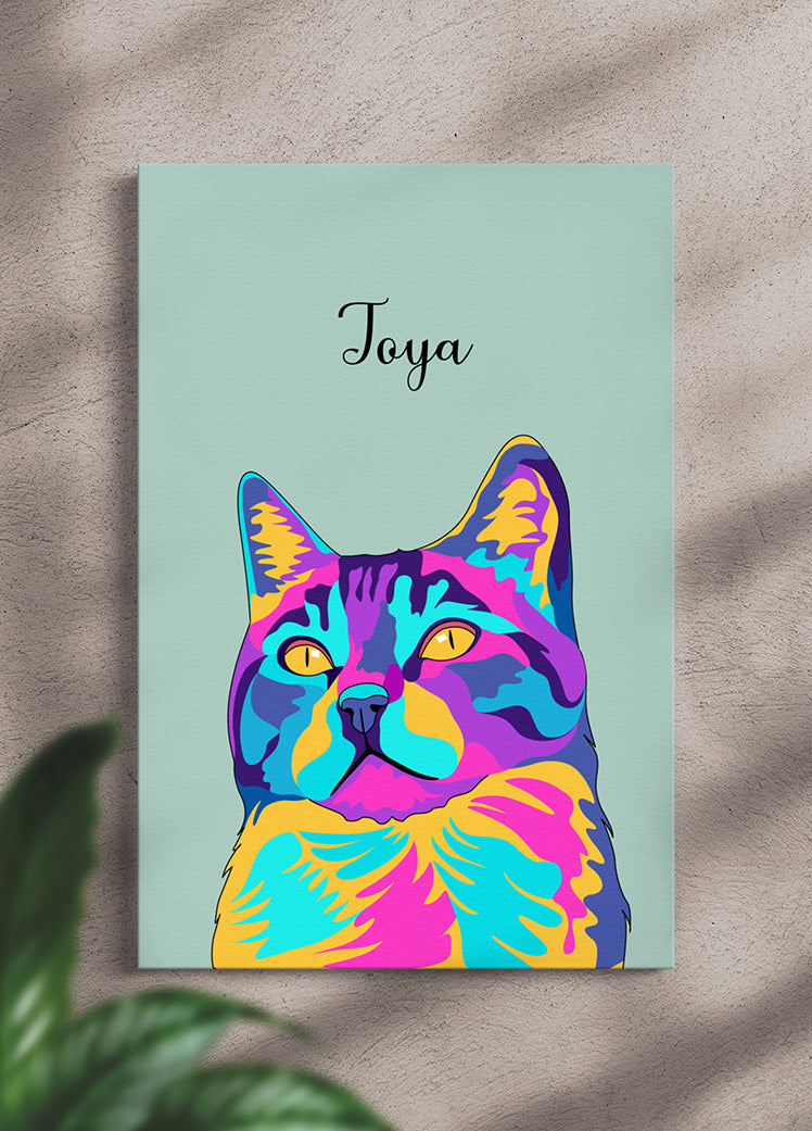 Vivid Minimalist - Custom Pet Portrait