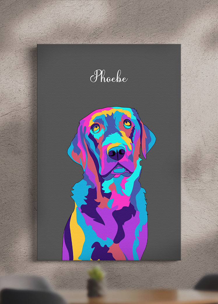 Vivid Minimalist - Custom Pet Portrait