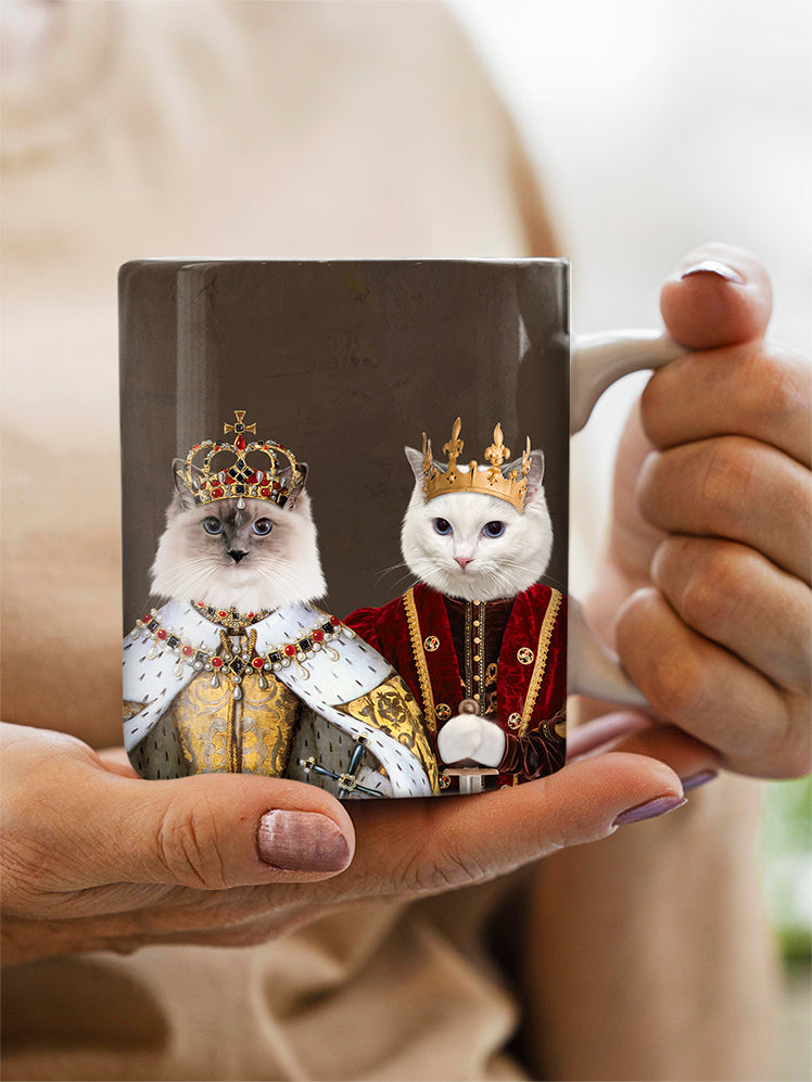 The Crowned Couple - Custom Sibling Pet Mug