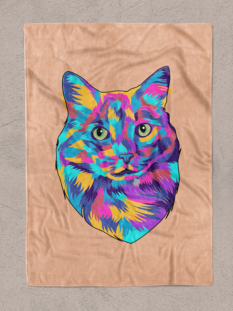 Vivid Minimalist - Custom Pet Blanket