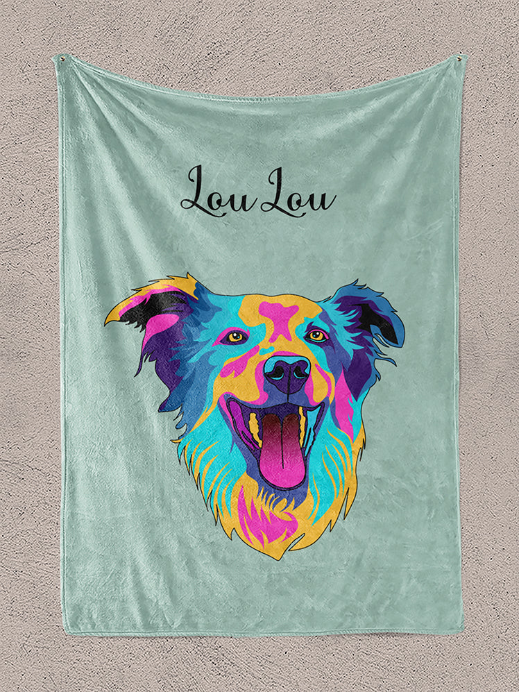 Vivid Minimalist - Custom Pet Blanket