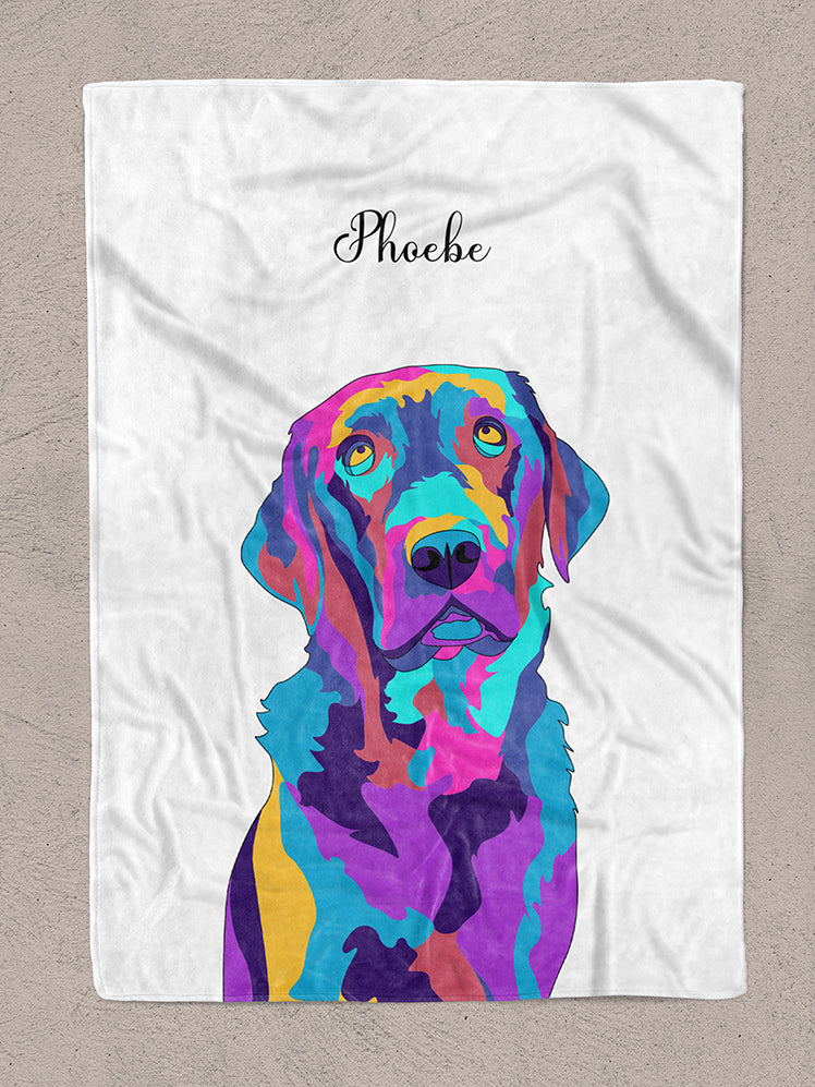 Vivid Minimalist - Custom Pet Blanket
