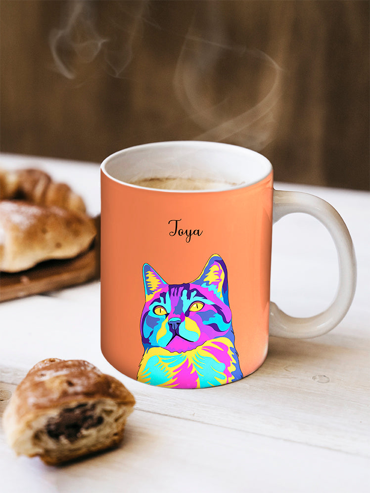 Vivid Minimalist - Custom Pet Mug