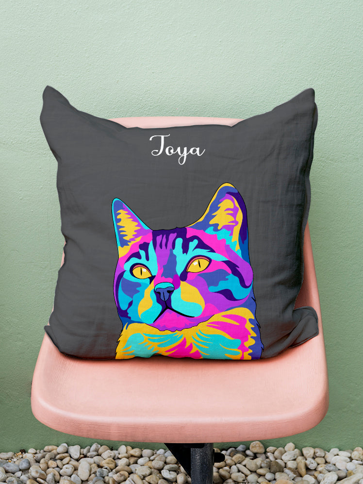 Vivid Minimalist - Custom Pet Pillow