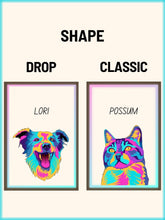 Load image into Gallery viewer, Vivid Minimalist - Custom Pet Poster with Frame