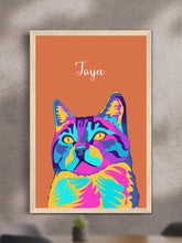 Load image into Gallery viewer, Vivid Minimalist - Custom Pet Poster with Frame