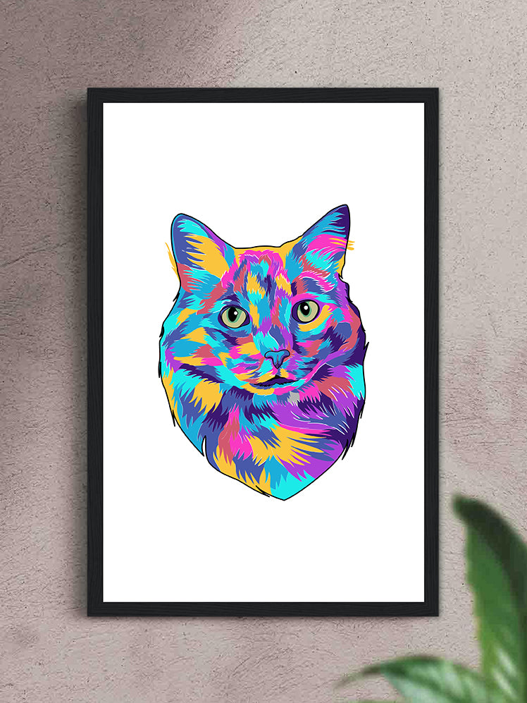 Vivid Minimalist - Custom Pet Poster with Frame