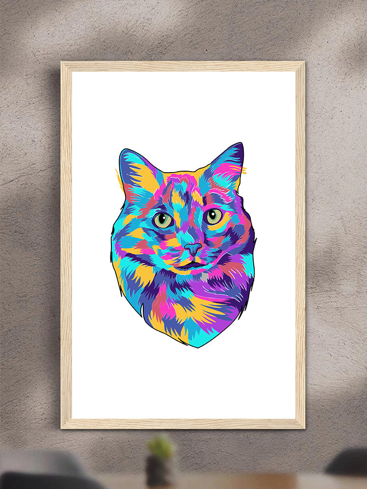 Vivid Minimalist - Custom Pet Poster with Frame