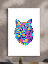 Load image into Gallery viewer, Vivid Minimalist - Custom Pet Poster with Frame