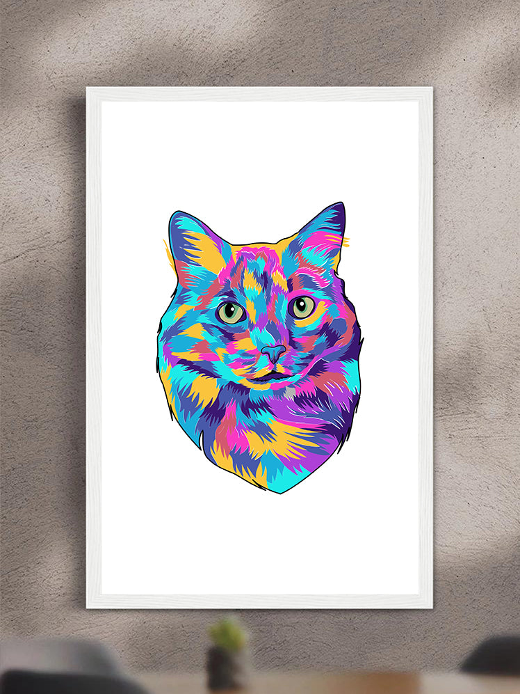 Vivid Minimalist - Custom Pet Poster with Frame