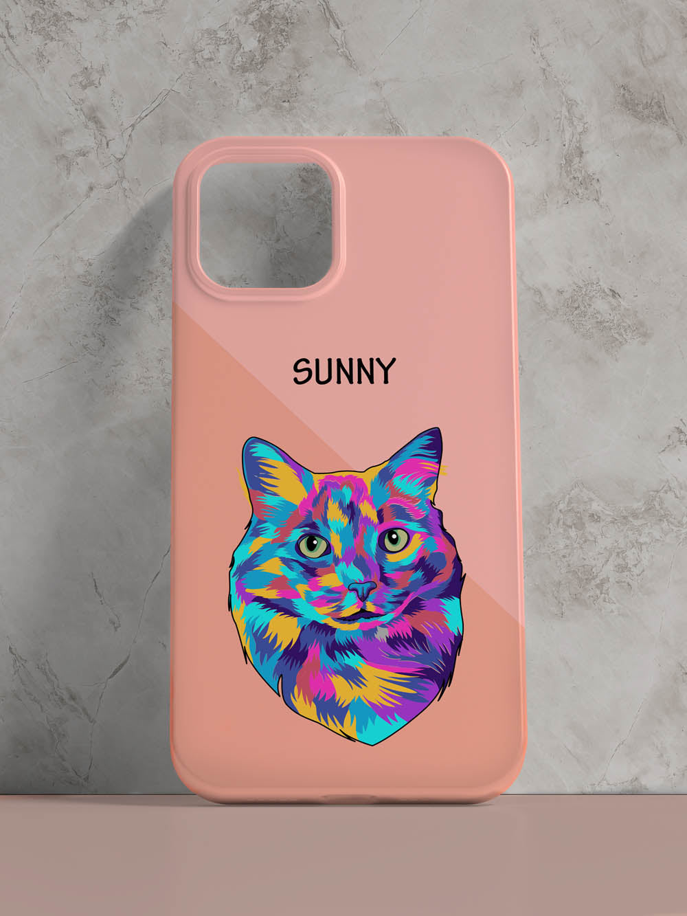 Vivid Minimalist - Custom Pet Phone Case
