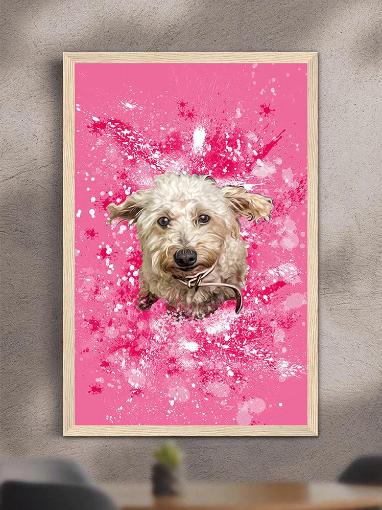 Splash Oil Painting - Custom Pet Poster - NextGenPaws Pet Portraits