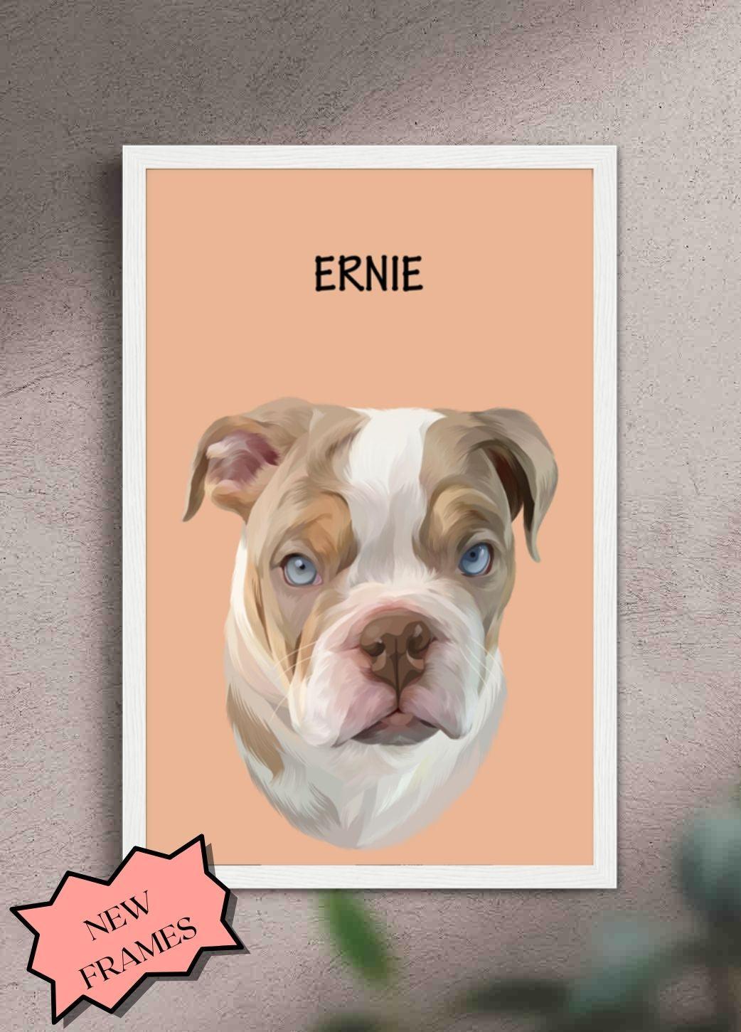 Minimalist Pet Portrait - Custom Pet Poster - NextGenPaws Pet Portraits