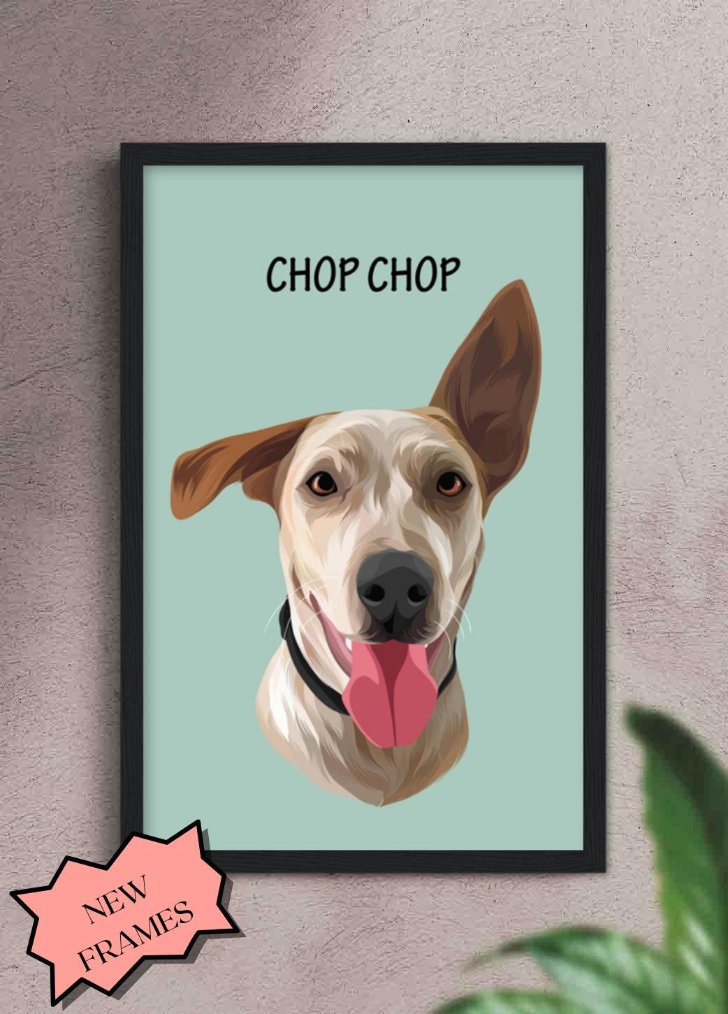 Minimalist Pet Portrait - Custom Pet Poster - NextGenPaws Pet Portraits
