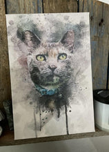Load image into Gallery viewer, WaterColour - Custom Pet Portrait - NextGenPaws Pet Portraits