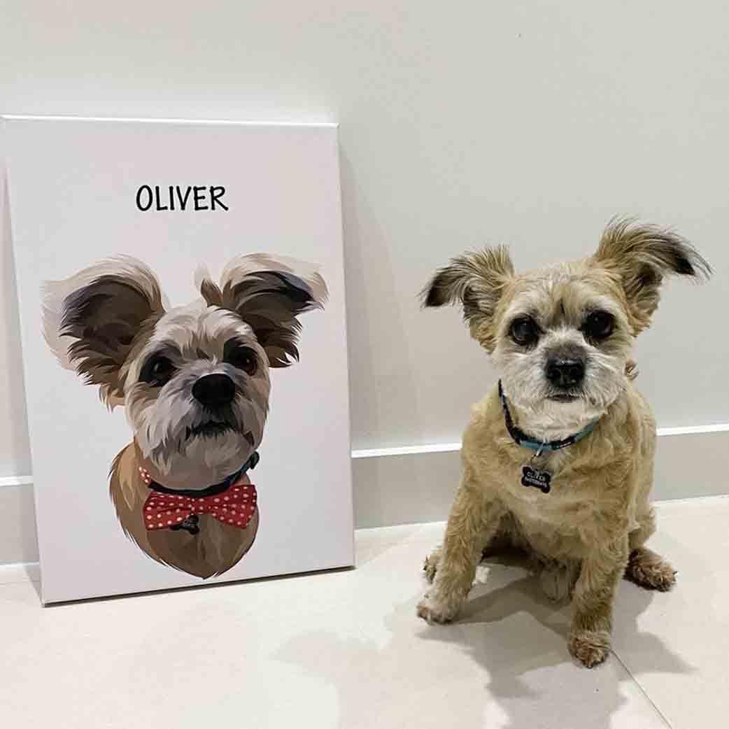 Minimalist Design - Custom Pet Portrait - NextGenPaws Pet Portraits