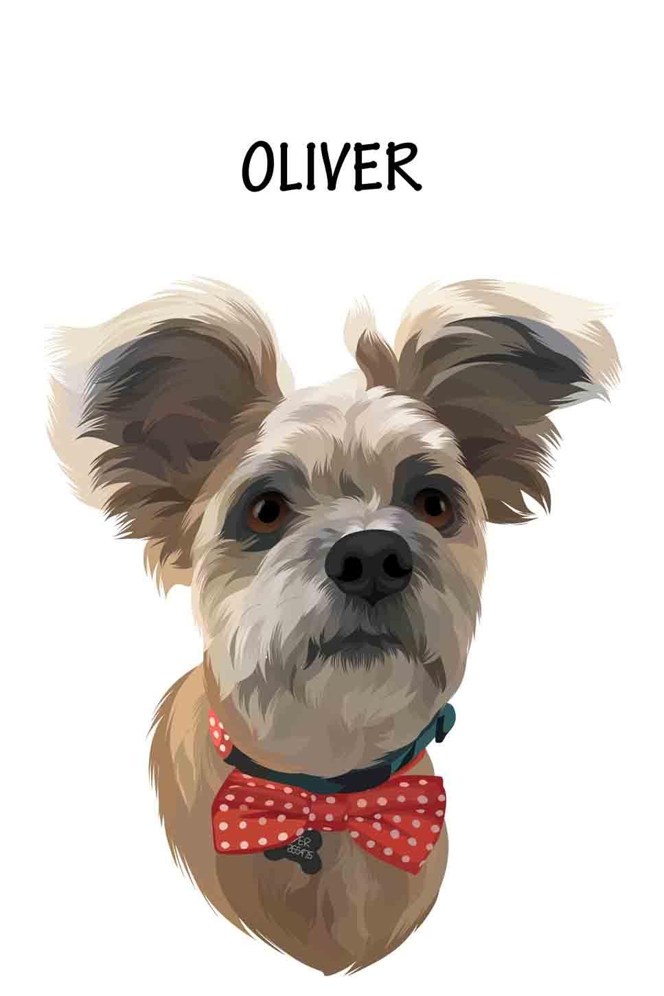 Minimalist Design - Custom Pet Portrait - NextGenPaws Pet Portraits