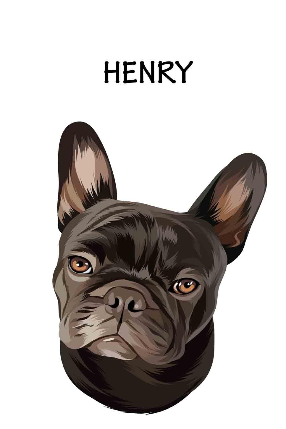 Minimalist Design - Custom Pet Portrait - NextGenPaws Pet Portraits