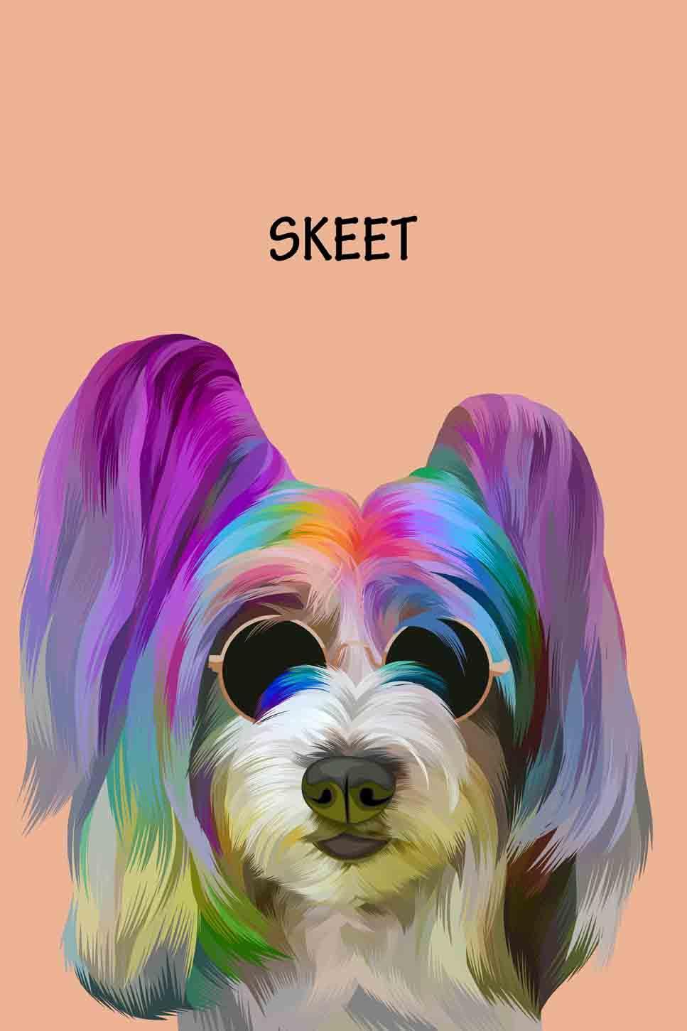 Minimalist Design - Custom Pet Blanket - NextGenPaws Pet Portraits