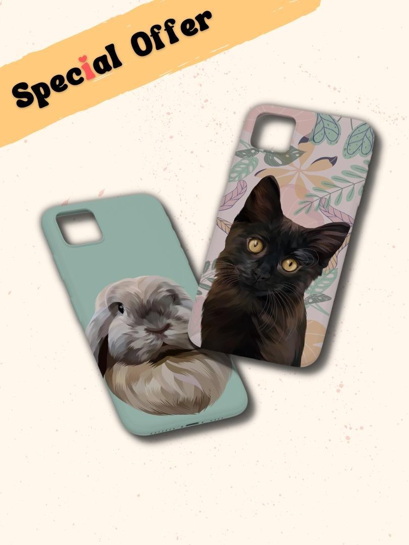 Custom Pet Phone Case - Free Delivery - NextGenPaws Pet Portraits