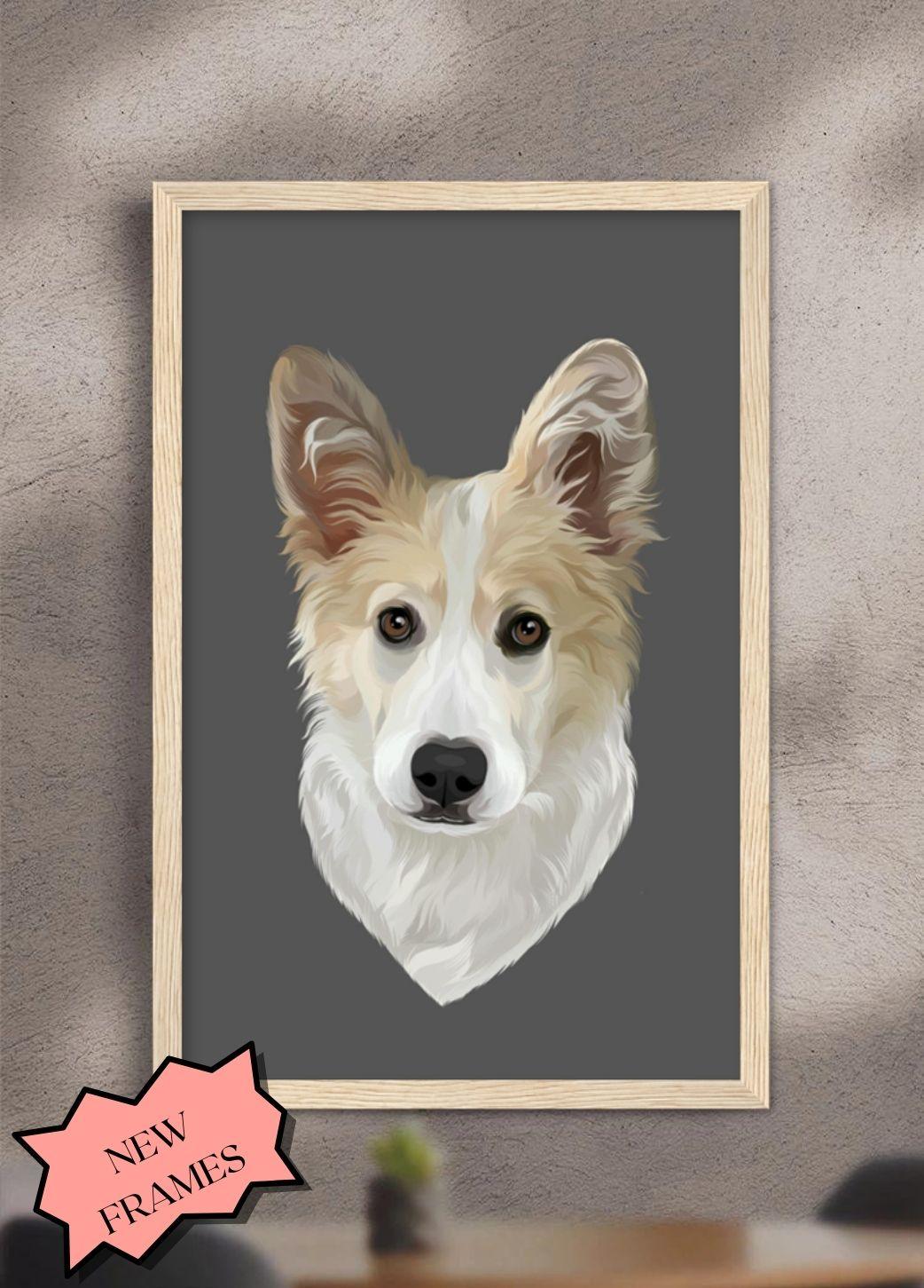 Minimalist Pet Portrait - Custom Pet Poster - NextGenPaws Pet Portraits