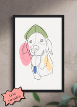 Load image into Gallery viewer, Line Art - Custom Pet Frames - NextGenPaws Pet Portraits