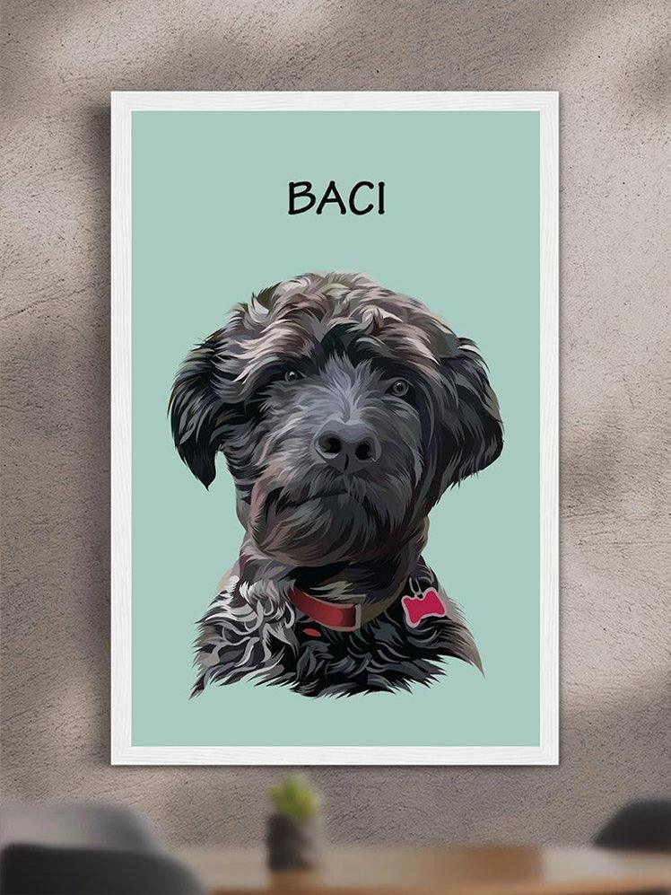 Minimalist Pet Portrait - Custom Pet Poster - NextGenPaws Pet Portraits