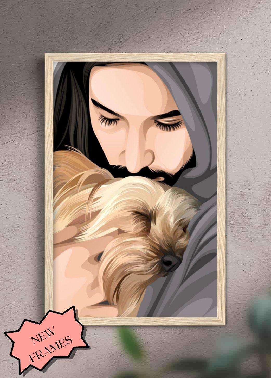 Human and Pet Design - Custom Pet Poster - NextGenPaws Pet Portraits