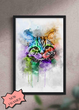 Load image into Gallery viewer, Colourful Painting - Custom Pet Frame - NextGenPaws Pet Portraits