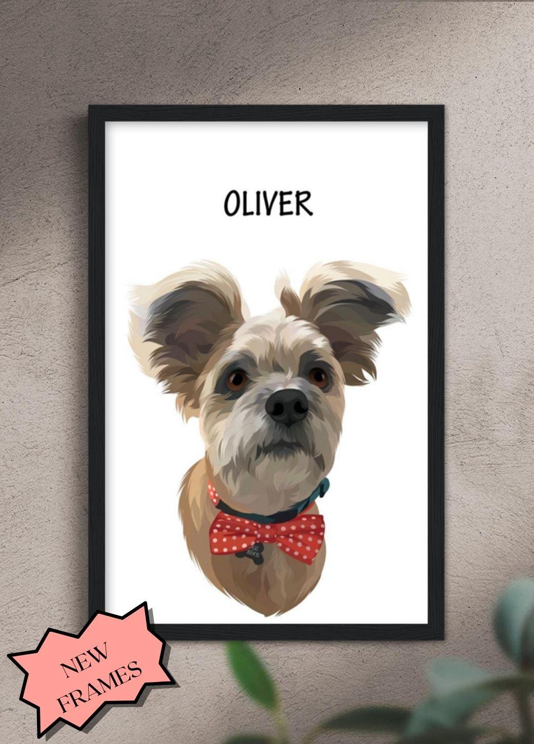 Minimalist Pet Portrait - Custom Pet Poster - NextGenPaws Pet Portraits
