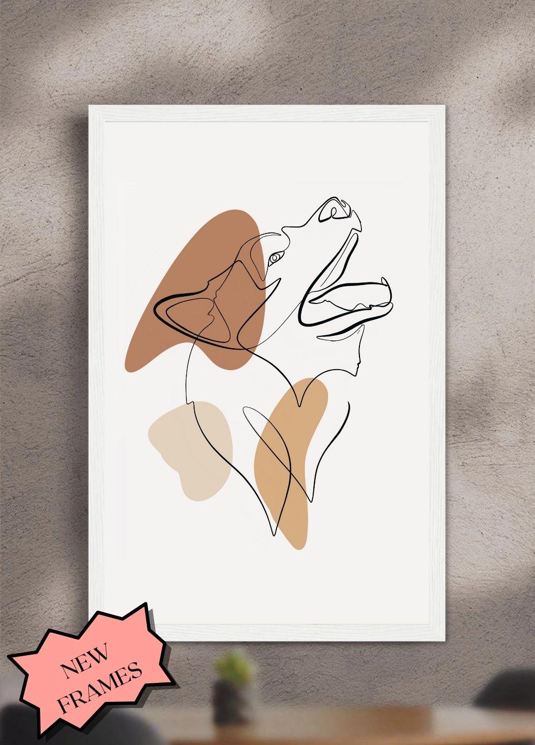 Line Art - Custom Pet Frames - NextGenPaws Pet Portraits