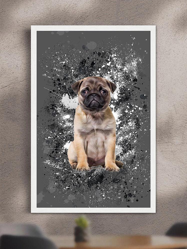 Splash Oil Painting - Custom Pet Poster - NextGenPaws Pet Portraits