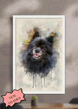 Load image into Gallery viewer, WaterColour - Custom Pet Poster - NextGenPaws Pet Portraits