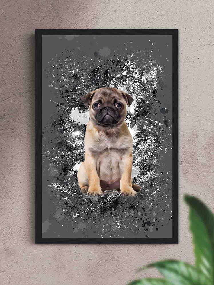 Splash Oil Painting - Custom Pet Poster - NextGenPaws Pet Portraits