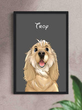 Load image into Gallery viewer, Cartoon Style - Custom Pet Poster with Frame - NextGenPaws Pet Portraits