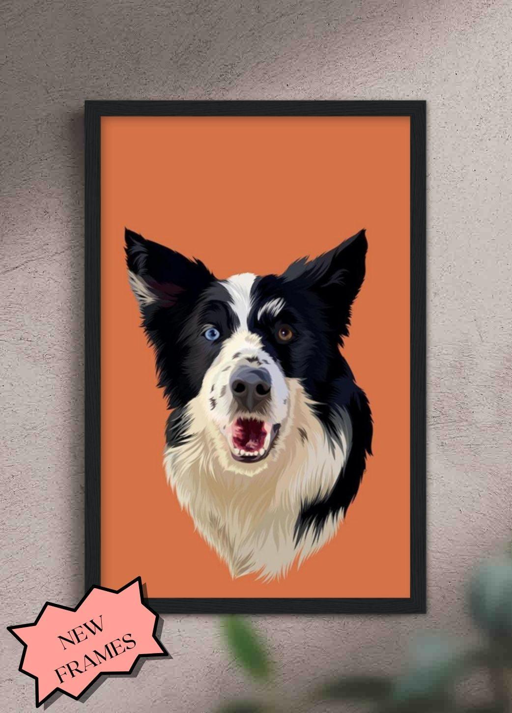 Minimalist Pet Portrait - Custom Pet Poster - NextGenPaws Pet Portraits
