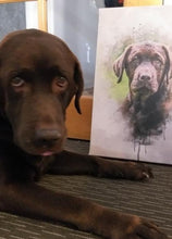 Load image into Gallery viewer, WaterColour - Custom Pet Portrait - NextGenPaws Pet Portraits