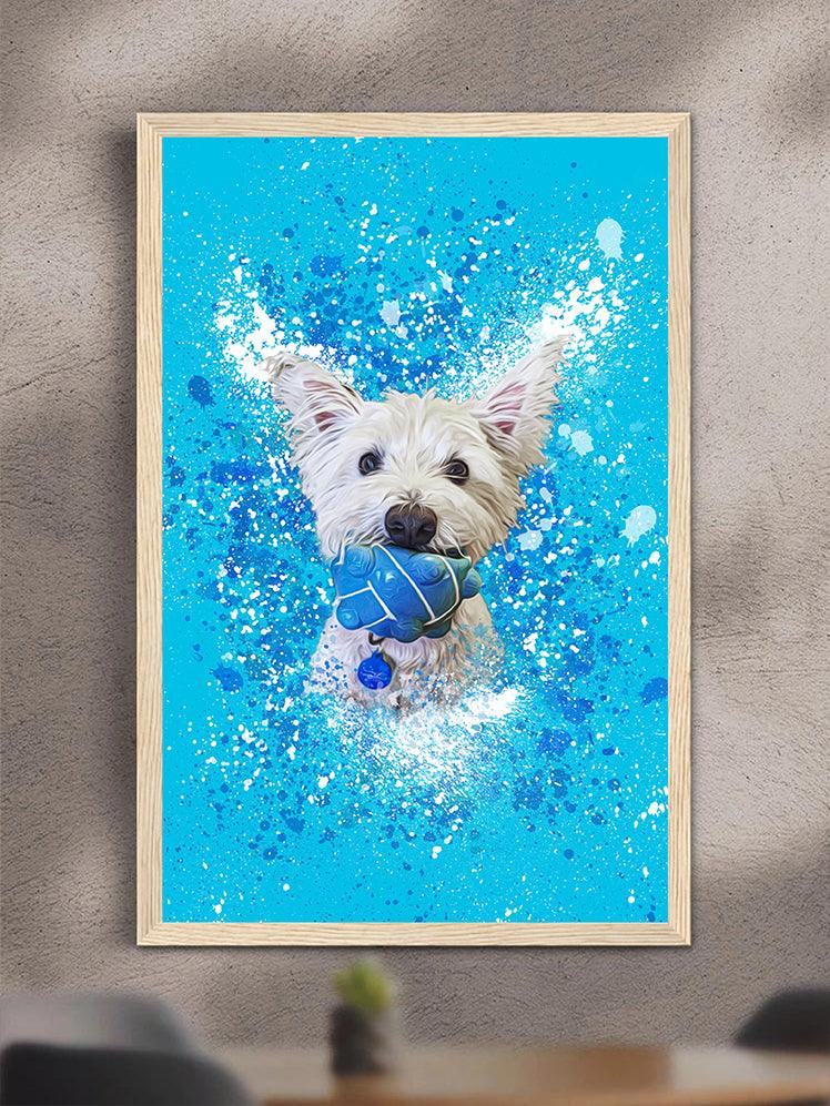 Splash Oil Painting - Custom Pet Poster - NextGenPaws Pet Portraits
