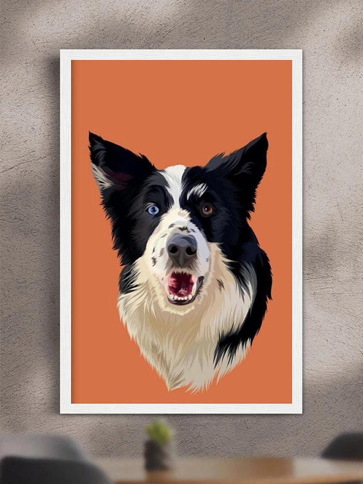 Minimalist Pet Portrait - Custom Pet Poster - NextGenPaws Pet Portraits