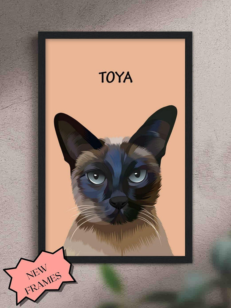 Minimalist Pet Portrait - Custom Pet Poster