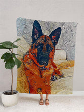 Load image into Gallery viewer, Abstract Oil Painting - Custom Pet Blanket - NextGenPaws Pet Portraits