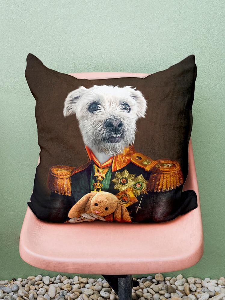 The Admiral - Custom Pet Pillow - NextGenPaws Pet Portraits