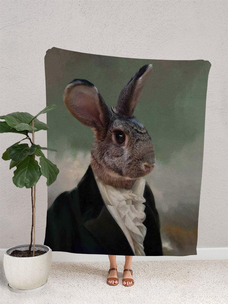 The Aristocrat - Custom Pet Blanket - NextGenPaws Pet Portraits