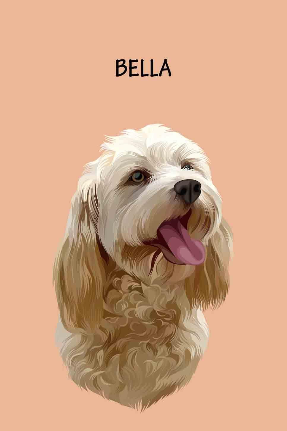 Minimalist Design - Custom Pet Portrait - NextGenPaws Pet Portraits