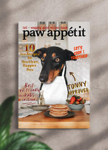 Load image into Gallery viewer, Paw-appetit Magazine Cover - Custom Pet Portrait - NextGenPaws Pet Portraits