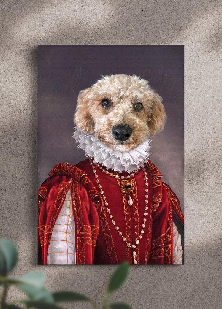The Queen of Roses - Custom Pet Canvas - NextGenPaws Pet Portraits