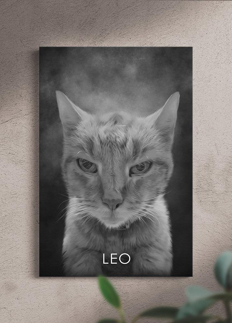 ModerNoir - Custom Pet Portrait - NextGenPaws Pet Portraits