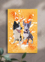 Load image into Gallery viewer, Splash Oil Painting Sibling - Custom Pet Portrait - NextGenPaws Pet Portraits